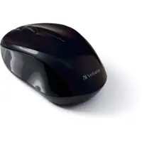 Verbatim Wireless Mouse GO NANO - Muis - optisch - draadloos - RF - draadloze ontvanger (USB), kleur: zwart