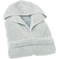 Clarysse Dames Badjas met Capuchon - Soho - Licht Grijs - S/M