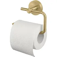 Haceka Kosmos toiletrolhouder zonder klep geborsteld goud