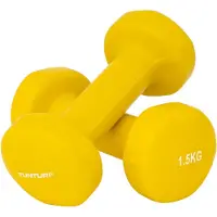 Tunturi Vinyl Dumbbells 2x 1,5 kg Yellow