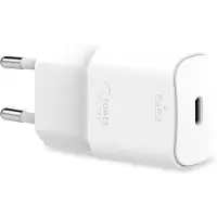 Puro White Mini Fast Travel Charger - Szybka ładowarka sieciowa USB-C Power Delivery 20W (biały)