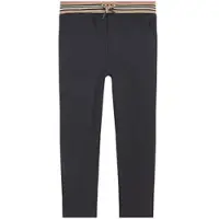 Burberry Dilan broek met elastische tailleband en logo - Zwart - Maat 140