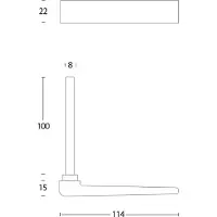 Intersteel Stiftdeel rolluik vlak met stift 90mm - RVS