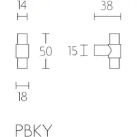 Formani ONE PBKY knop tbv knopcilinder 10mm mat RVS
