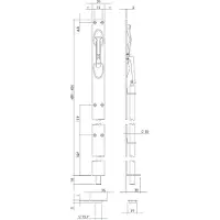 Intersteel | Kantschuif 400mm | RVS Geborsteld