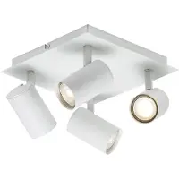 Nordlux Frida LED Opbouwspot | 4x GU10 Max 35W | Dimbaar | Wit