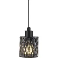 Nordlux Hanglamp Hollywood zwart met smoke glas