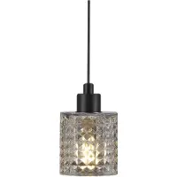 Nordlux Hanglamp Hollywood zwart met transparant glas