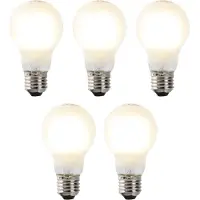 LUEDD Set van 5 E27 dimbare LED filament lampen A60 7W 806 lm 2700K