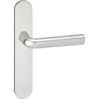 Impresso Deurkruk - Bolton - Voor binnen - Ovaal deurschild - Aluminium - 2 stuks