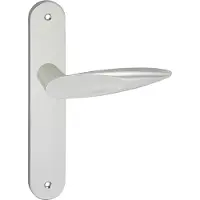 Impresso Deurkruk - Sutton - Voor binnen - Ovaal deurschild met schroeven - Aluminium - 2 stuks