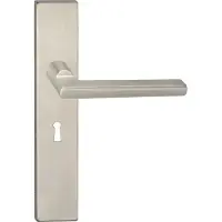 Impresso Deurkruk - Kirby - Voor binnen - Vierkant deurschild met sleutelgat - RVS - 2 stuks