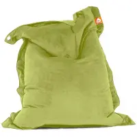 Whoober rechthoek zitzak "St. Tropez" XL velvet pistache - Wasbaar - Zacht en comfortabel