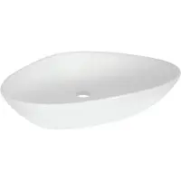 Differnz Waskom Badkamer Rigi - Keramiek - Glanzend - Wit - 59cm