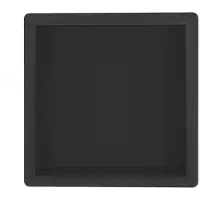 Regn Inbouwnis 30x30x7cm - Mat Zwart - RVS - Vierkant - Accessoires, Inbouw/opbouw nissen - 8720297695759