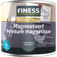 Finess Magneetverf Acryl - Donkergrijs - 0,5L
