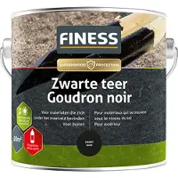 Finess Teer - Zwart - 2,5L