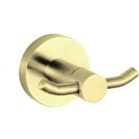 Best design Nancy dubbele handdoekhaak mat goud