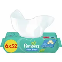 Pampers - Fresh Clean - Billendoekjes - 312 doekjes - 6 x 52