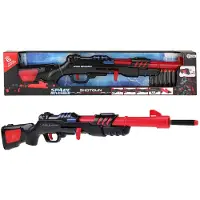 Huismerk Toi-Toys Shotgun Militair Zwart/Rood Speelgoed - Incl. 6 Foampijlen