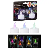 Huismerk Premium LED Theelicht Kleur Veranderend - Set Van 2