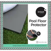 Didak Vloertegels 50 x 50 x 0,8 cm - donkergrijs - set 8 stuks