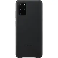 Samsung Galaxy S20 Plus Back Cover Leer Zwart