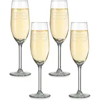 Yoursurprise Champagneglas graveren - 4 stuks