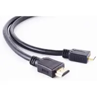 S-Impuls Mini HDMI - HDMI kabel - versie 1.4 (4K 30Hz) - verguld / zwart - 1,5 meter