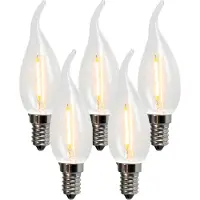LUEDD Set van 5 E14 LED filament kaarslampen BXS35 1W 100LM 2200K