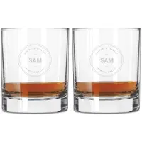 Libbey Whiskey glas graveren - 2 stuks