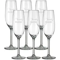 Royal Leerdam Champagneglas graveren - 6 stuks