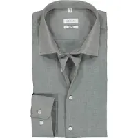 Seidensticker Shaped shirt grijs chambray