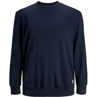 Jack & Jones Plus Size Effen Sweatshirt EU7XL US5XL Blauw
