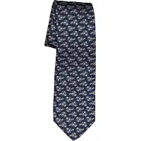 Michaelis stropdas, blauw met kreeftjes | 148 cm
