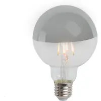 Calex 6x LED lamp | E27 | Globe G95 | Kopspiegel | Zilver | 2300K | Dimbaar | 3.5W (25W)