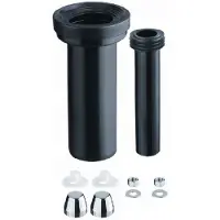 Geberit Aansluitgarnituur PE voor wandcloset Ø90mm verlengd 10cm 30cm m. afdichtrubber 152441461