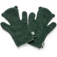 Sebra - Washandje Beer (Set van 2) - Bottle Green