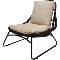 Brix fauteuil bowi / beige rotan
