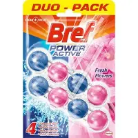 Bref Toiletblok Power Activ Pink Flowers Duopack - 50 gr