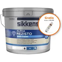 Sikkens Alpha Rezisto Easy Clean Mat | Reinigbare Matte Muurverf 1 LTR - Donkere kleur|1