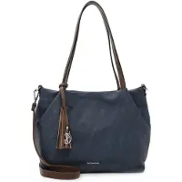 Emily & Noah Shopper 'Elke' donkerblauw / bruin