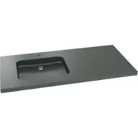Balmani Napoli asymmetrisch linkse wastafel verzoete graniet 120 x 55 cm