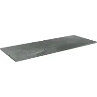 Linie Lado enkel of dubbel tablet leisteen grijze melamine 120 x 46 cm