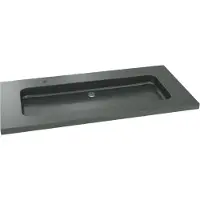 Balmani Napoli enkele wastafel voor 2 kraangaten verzoete graniet 120 x 55 cm