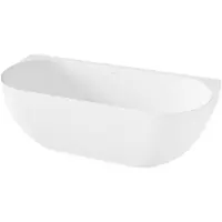 Balmani Forte halfvrijstaand bad 170 x 78 cm Solid Surface mat wit