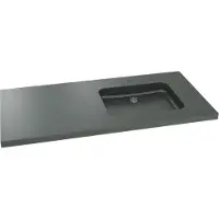 Balmani Napoli asymmetrisch rechtse wastafel verzoete graniet 120 x 55 cm