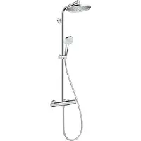 Hansgrohe Crometta S opbouw regendouche waterbesparend met thermostaat chroom