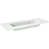 Storke Diva enkele wastafel glanzend composiet marmer 100 x 40 cm