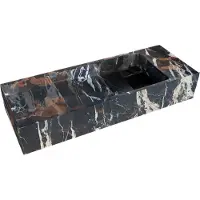 Balmani Mood handenwasser 55 x 20 cm Portoro Gold marmer